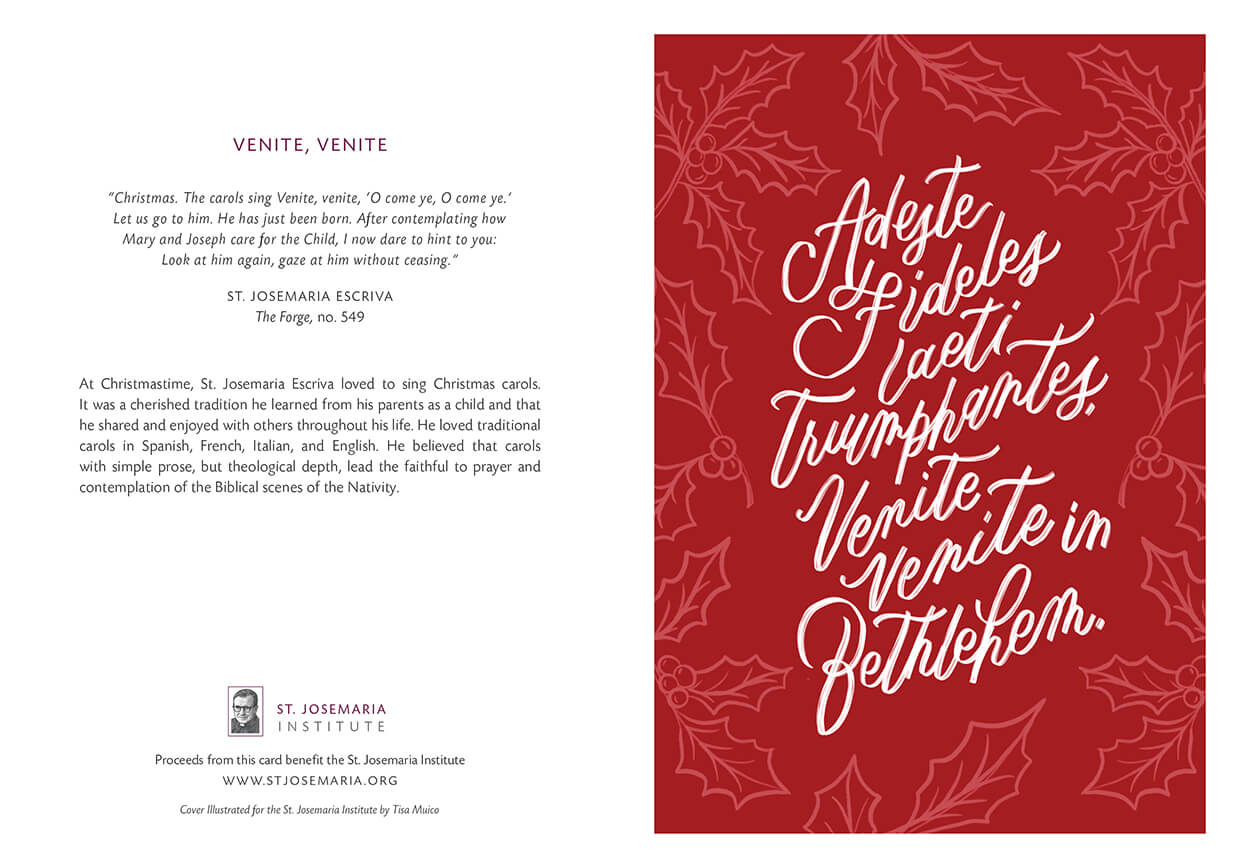 Adeste Fideles laeti triumphantes,
Venite, venite in Bethlehem.