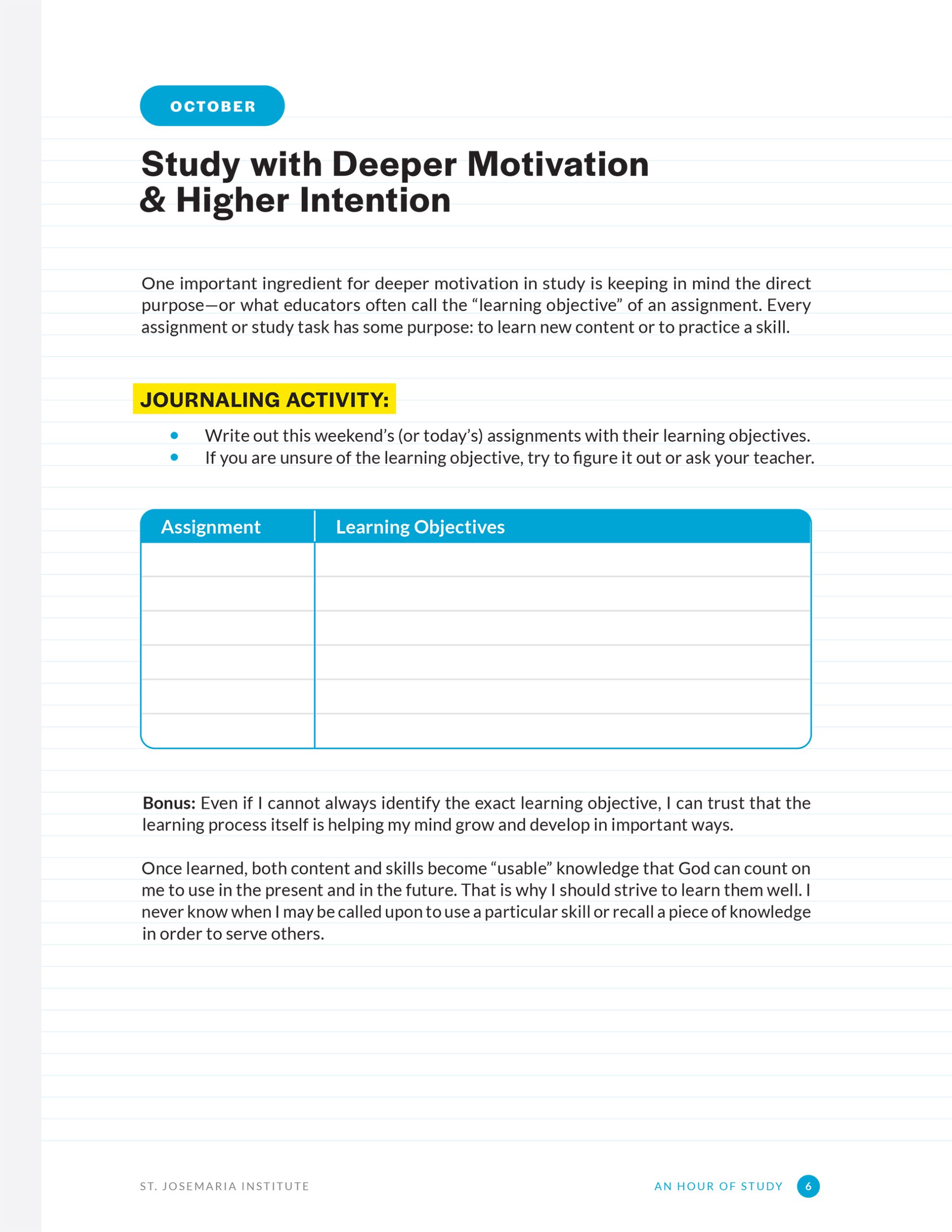 An Hour of Study: A Workbook for Students Wanting to Become Apostles - Image 2
