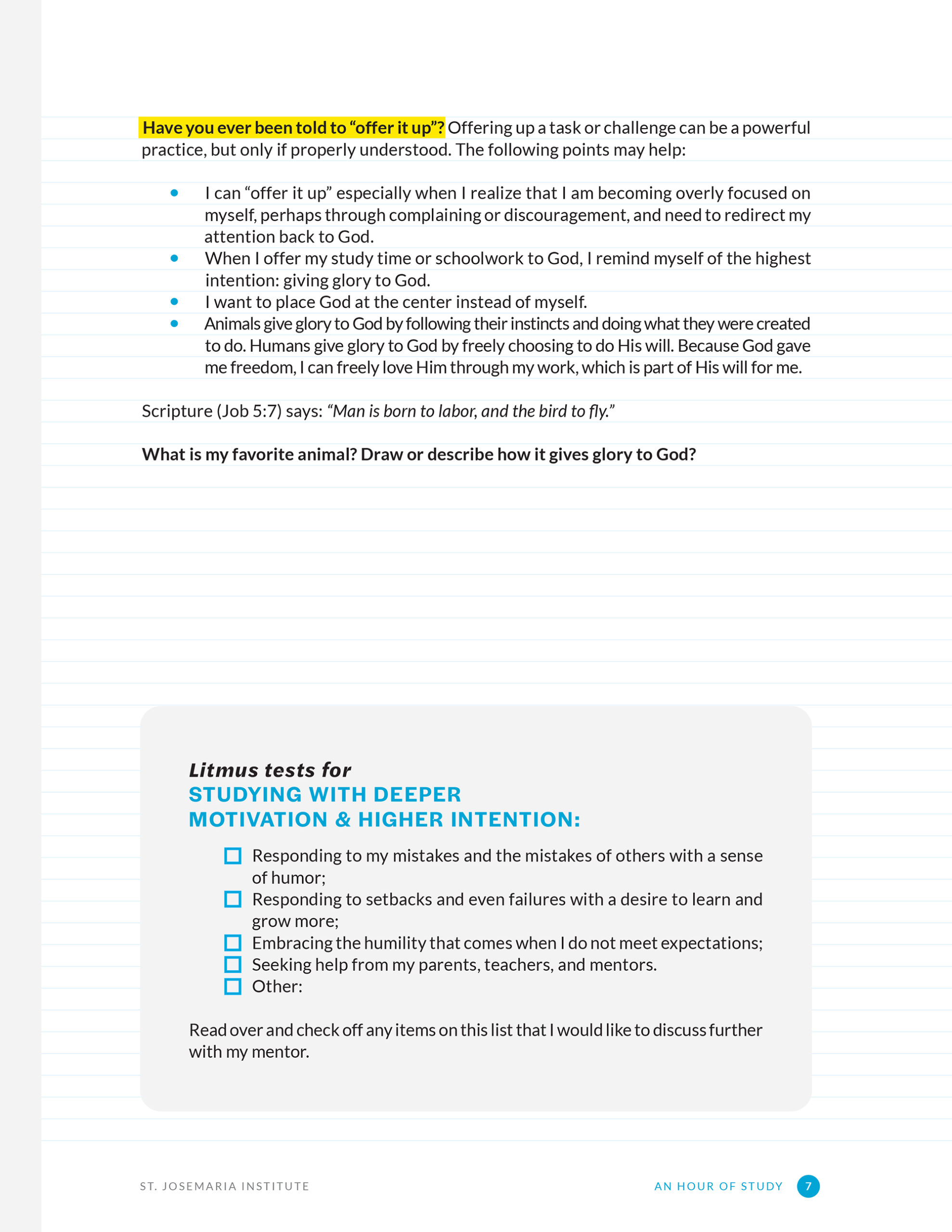 An Hour of Study: A Workbook for Students Wanting to Become Apostles - Image 3