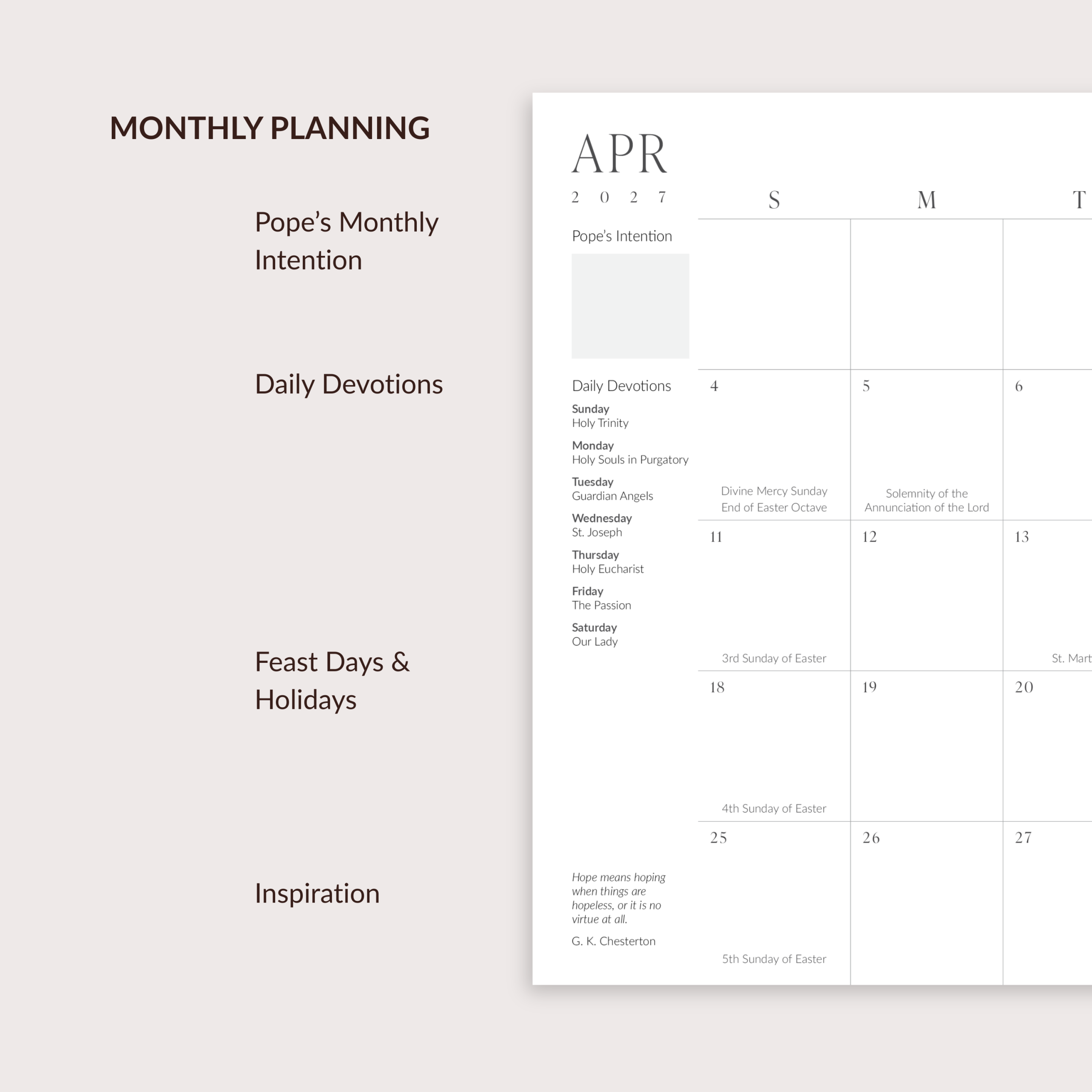 2027 Solé Weekly Planner - Image 2